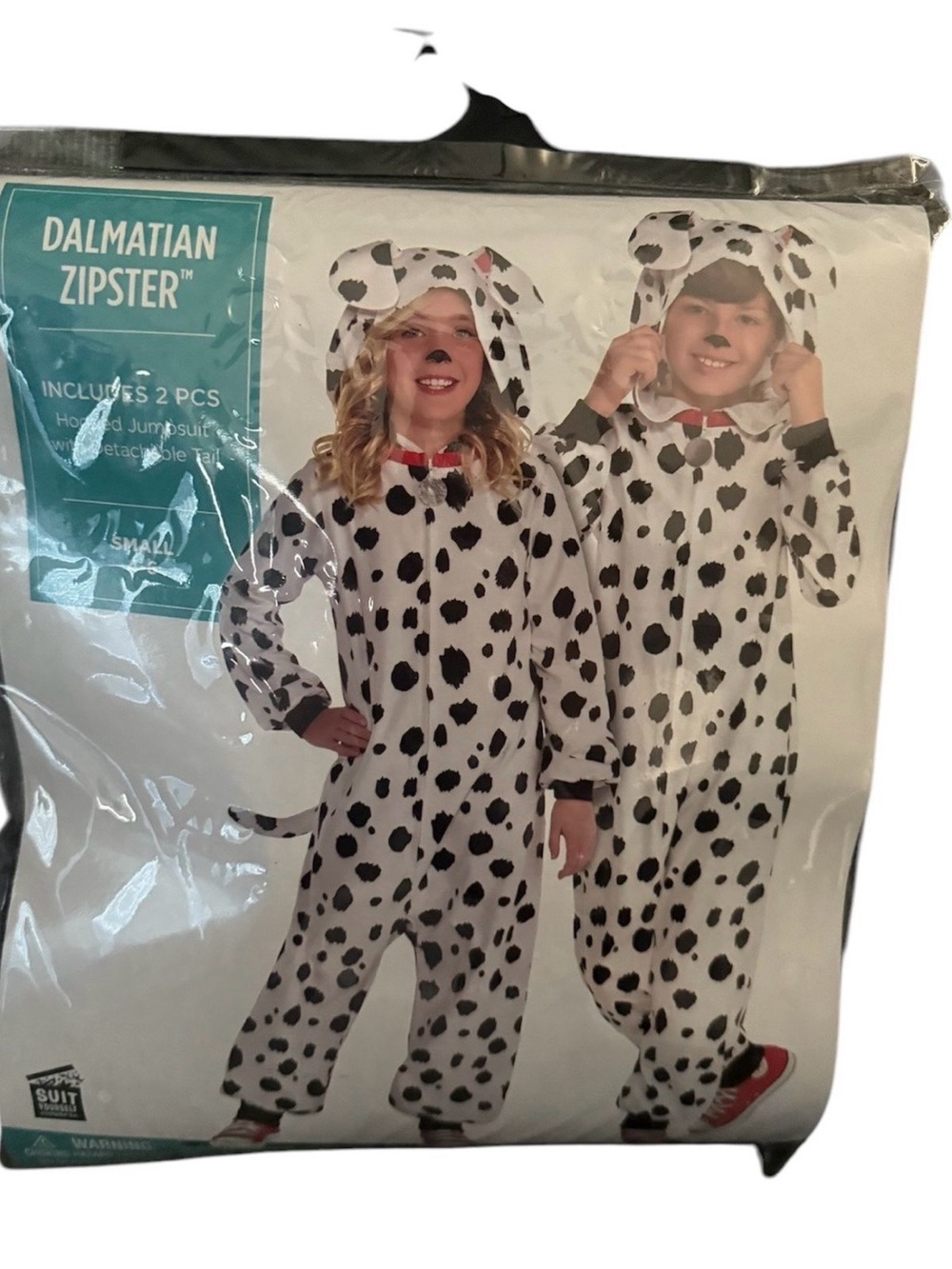 Dalmatian Zipster Costume S 4-6